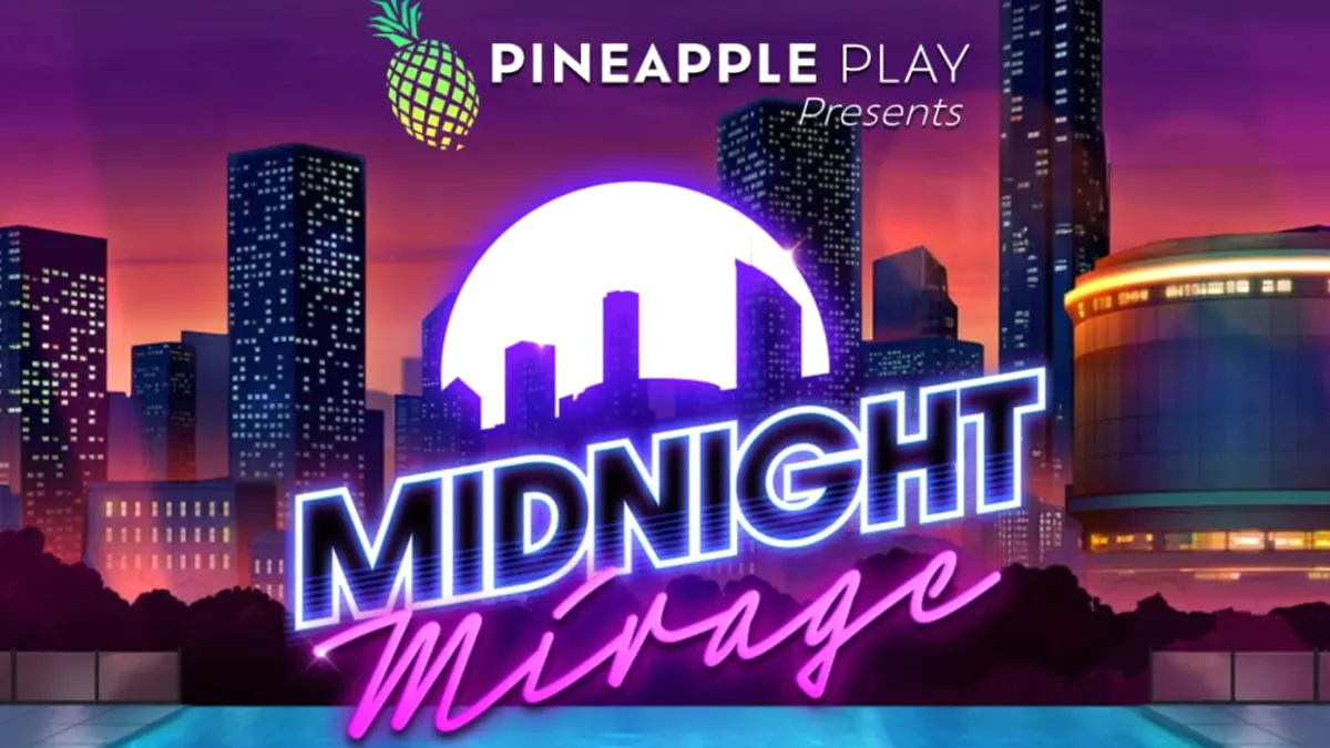 Midnight Mirage slot neon rooftop theme